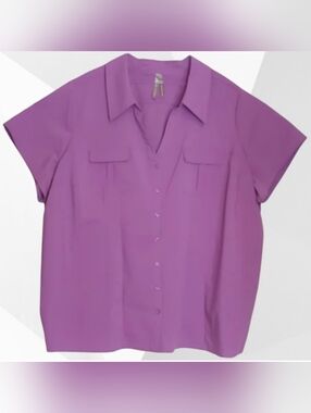 Penningtons Light Purple Button Down Shirt